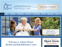 Tablet Screenshot of adrianmanor.com